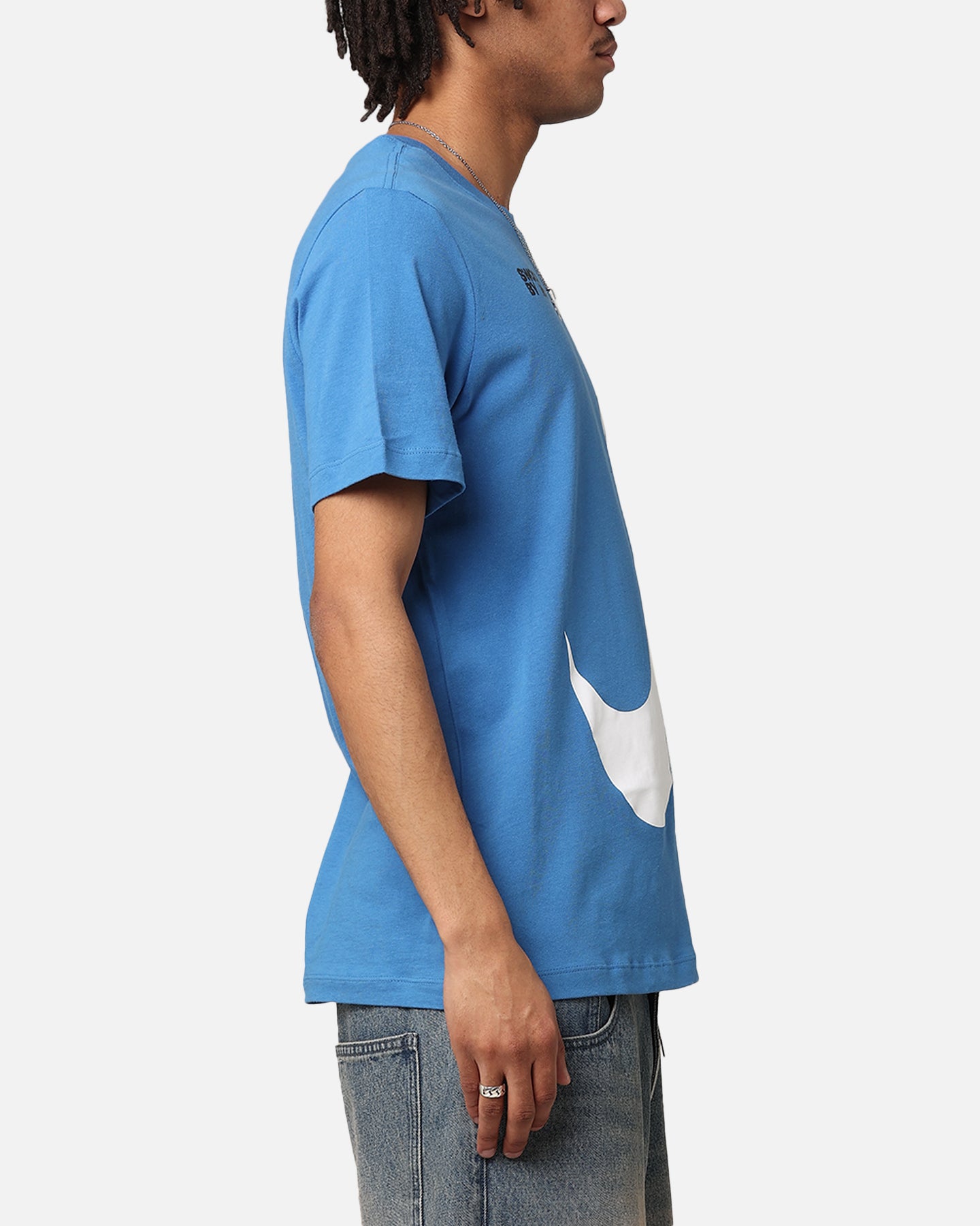Nike Sportswear Big Swoosh T-Shirt Star Blue | Culture Kings NZ