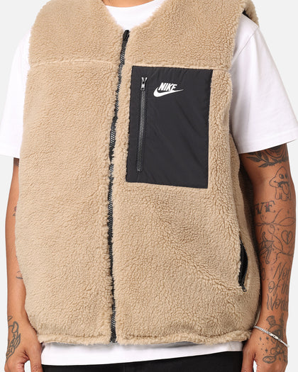Nike Sportswear Sherpa Reversible Vest Khaki/Black
