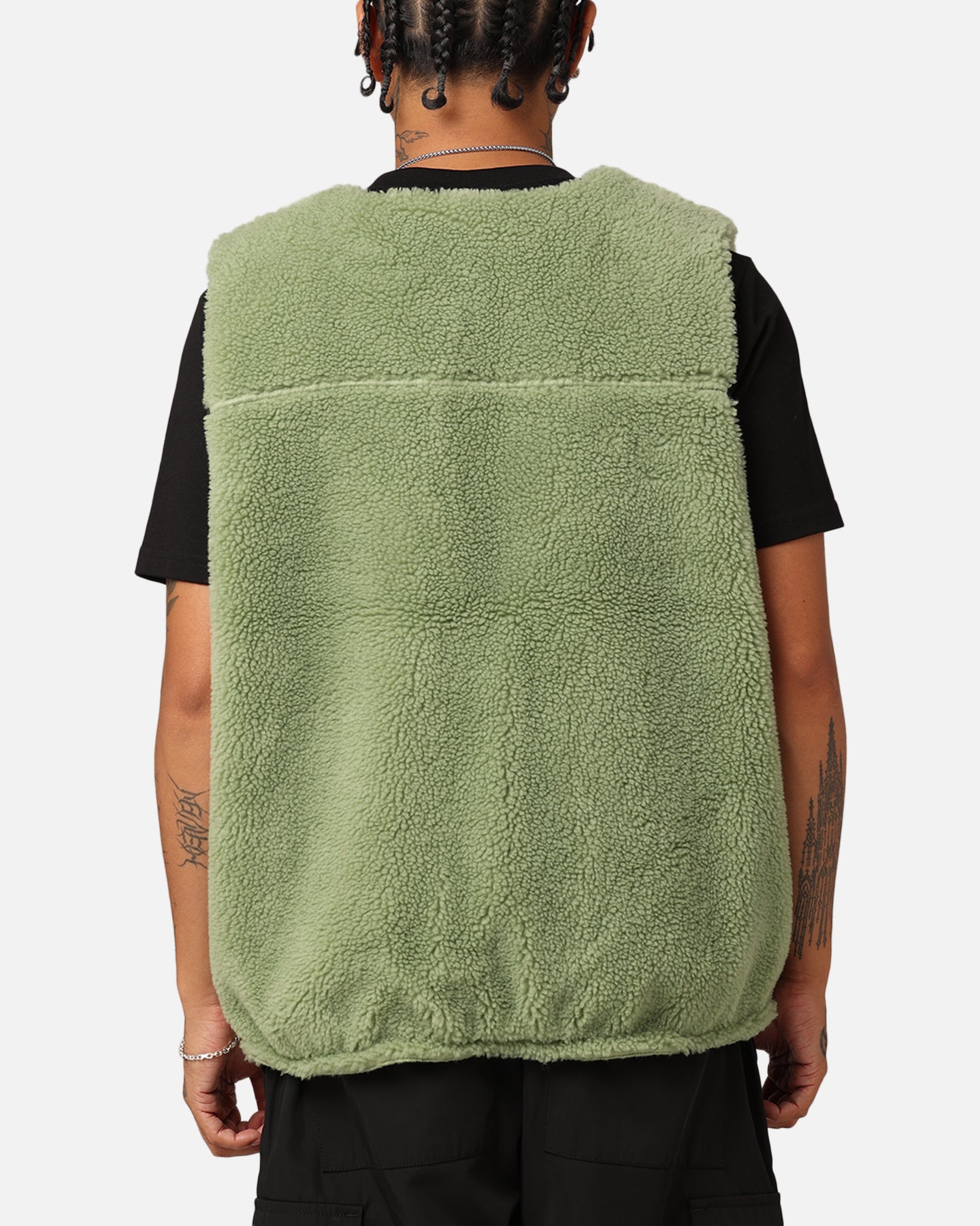 Nike Sportswear Sherpa Reversible Vest Oil Green/Black | Culture