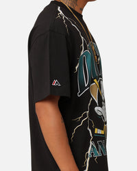 Majestic Athletic Anaheim Ducks Team Lightning Helmet T-Shirt Black