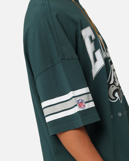 Majestic Athletic Philadelphia Eagles Vintage Sport Striped Sleeve T-Shirt Faded Teal
