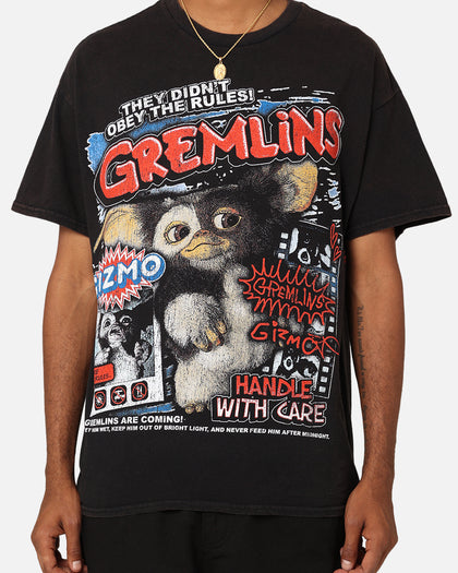 Goat Crew X Gremlins Gremlins Obey Vintage T-Shirt Black Wash