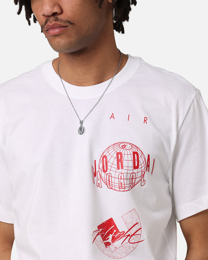 Jordan Brand Logo Stack T-Shirt White/Gym Red