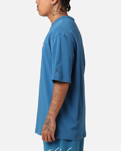 Jordan Brand Sneaker Patch Crewneck T-Shirt Industrial Blue