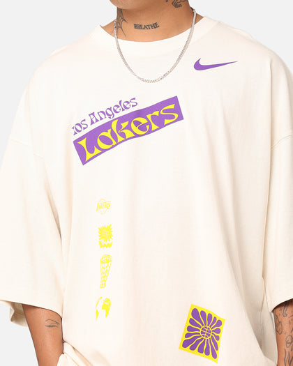 Nike Los Angeles Lakers NBA Courtside Oversized T-Shirt Pure