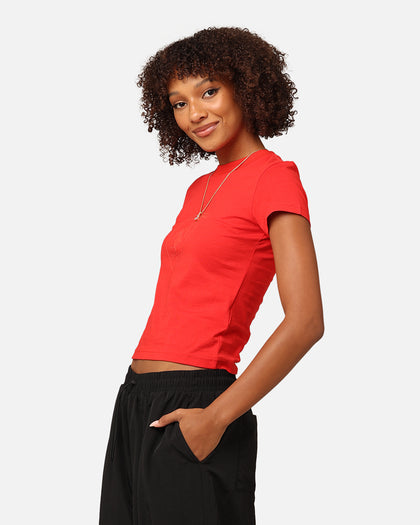 Puma X Scuderia Ferrari Women's Ferrari Style Baby Doll T-Shirt Rosso Corsa