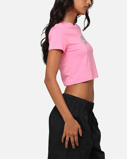 Puma Women's Graphics Hyper Girl Cropped T-Shirt Fast Pink