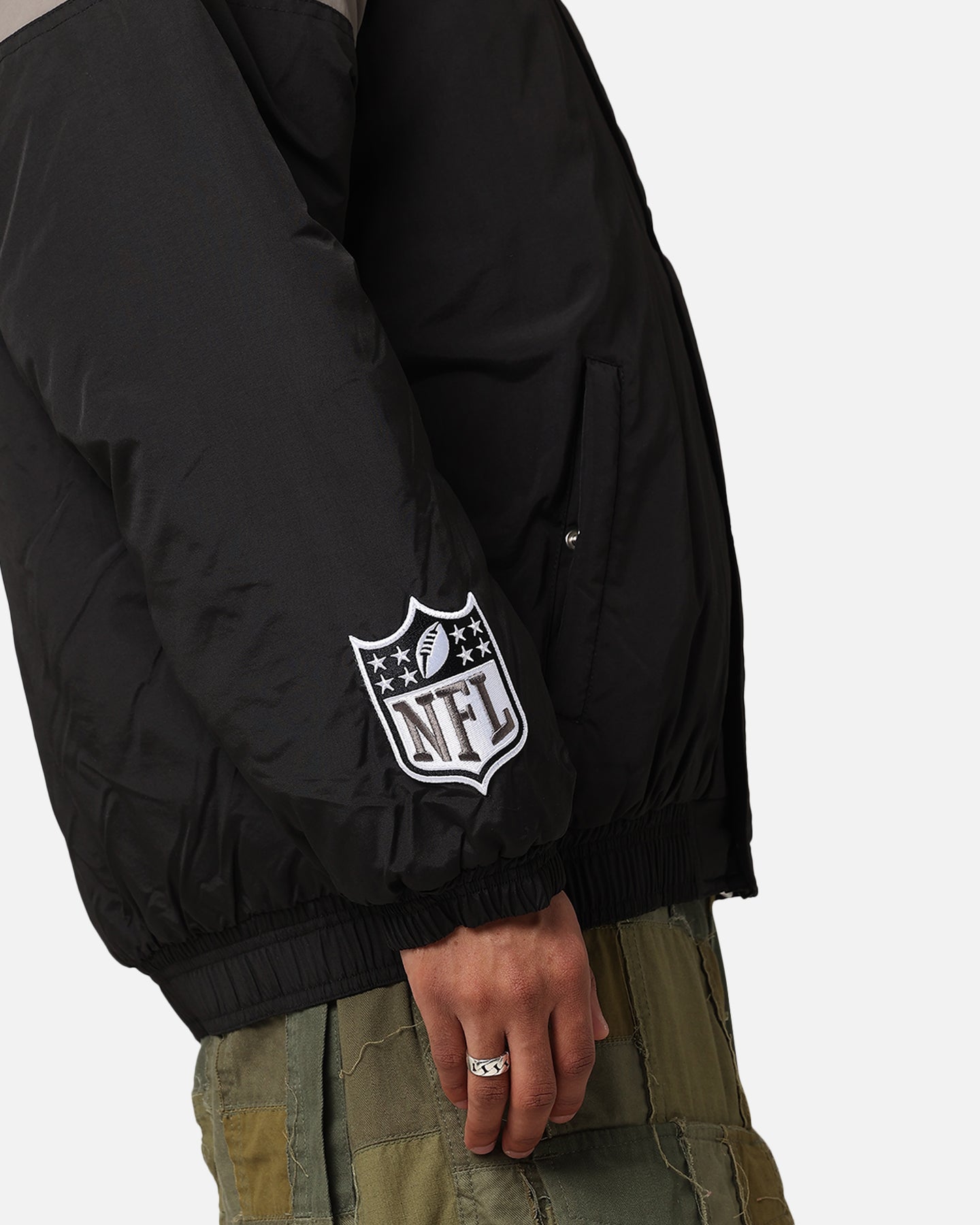 NEW ERA RAIDERS ジャケット ブラック New Era Las Vegas Raiders Throwback Jacket Black | Culture