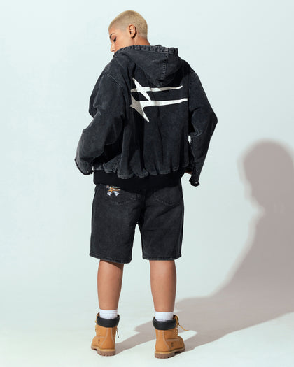 Loiter Workwear Zip Jacket Vintage Black