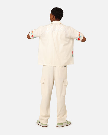 Loiter Oasis Embroidered Button Up Shirt Ecru
