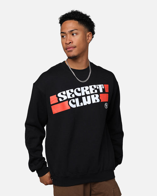 Secret Club Tag Crewneck Black