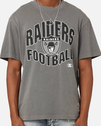Mitchell & Ness Las Vegas Raiders Wave Arch T-Shirt Gunmetal