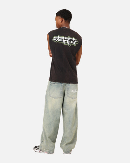 Goat Crew Y2K Ninja Vintage Muscle T-Shirt Black Wash