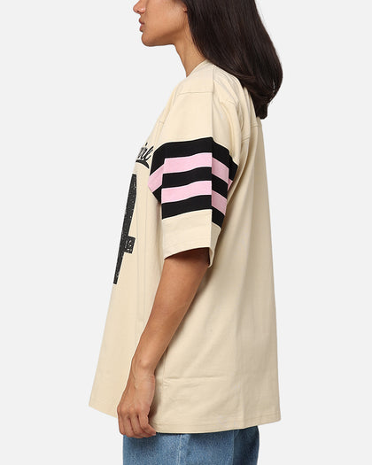 X-Girl Women's Number Sweat T-Shirt Cream