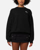 Stussy Women's Fuzzy Dice Oversized Crewneck Pigment Black