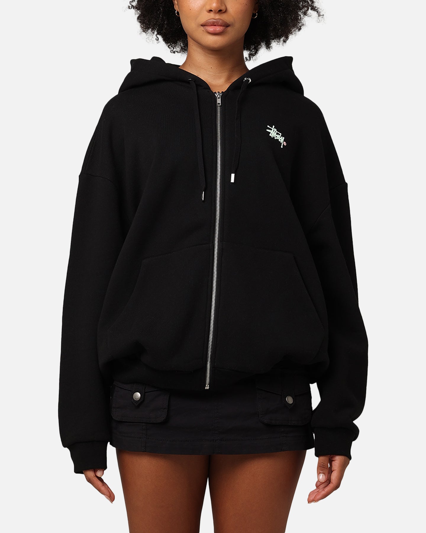 Stussy Graffiti LCB Full Zip Hoodie Pigment Black | Culture Kings NZ