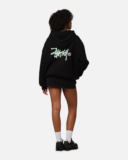 Stussy Graffiti LCB Full Zip Hoodie Pigment Black