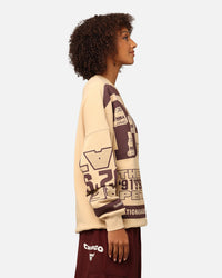 Mitchell & Ness Women's Chicago Bulls League Crewneck Warm Sand