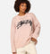Stüssy Women's Smooth Stock Oversized Knitted Sweater Washed Pink