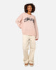 Stüssy Women's Smooth Stock Oversized Knitted Sweater Washed Pink