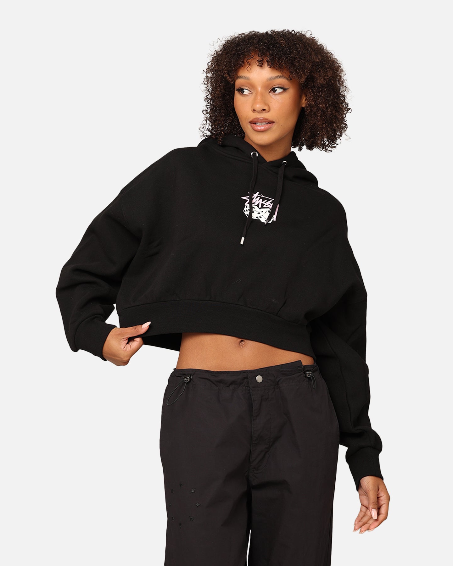 本日値下げ中！ステューシーウィメン★Civil Cropped Hoodie Hoodies and sweatshirts Stüssy Civil Cropped Hoodie Sage (218041