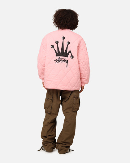 Stüssy Women's Stock Crown Quilted Jacket Pink