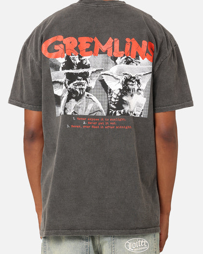 American Thrift X Gremlins Vintage Heavyweight T-Shirt Black Wash