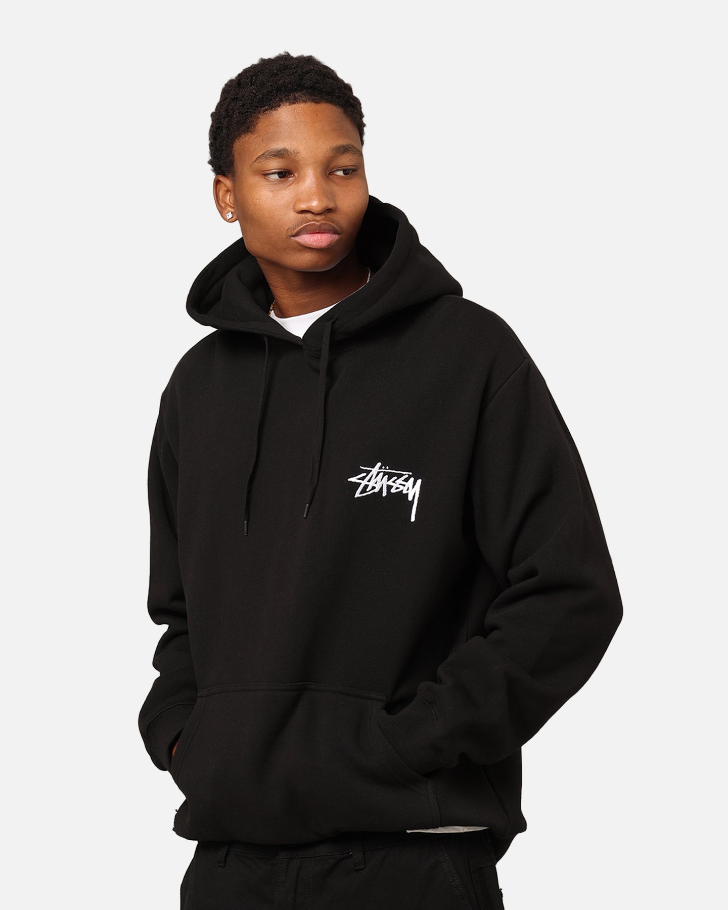 Stüssy 8 Ball Chenille Hoodie Black | Culture Kings NZ