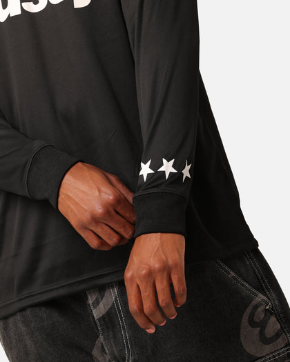 Stüssy Football Polo Long Sleeve T-Shirt Black