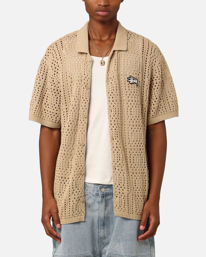 Stüssy Crochet Shirt Khaki