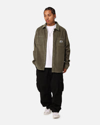 X-Large Corduroy Authentic Long Sleeve Work Shirt Military