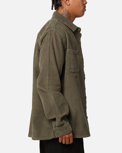 X-Large Corduroy Authentic Long Sleeve Work Shirt Military