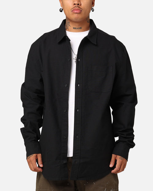 X-Large Oxford Long Sleeve Shirt Black