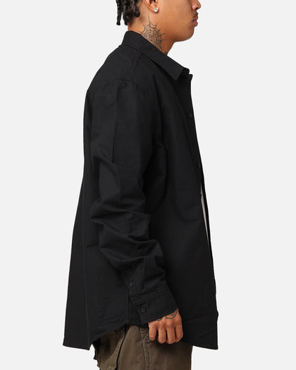 X-Large Oxford Long Sleeve Shirt Black