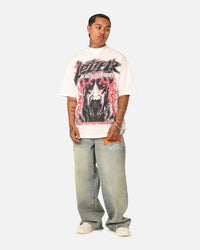 Loiter Dog Tag Oversized T-Shirt Off White