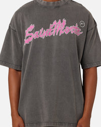 Saint Morta Firestarter T-Shirt Washed Charcoal