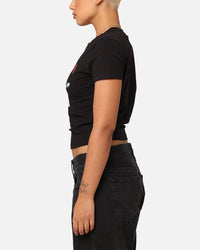 True Religion Women's Buddha Baby T-Shirt Black