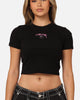 Stussy Women's 8 Ball Baby T-Shirt Black