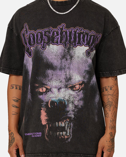 American Thrift X Goosebumps Barking Ghost Vintage T-Shirt Black