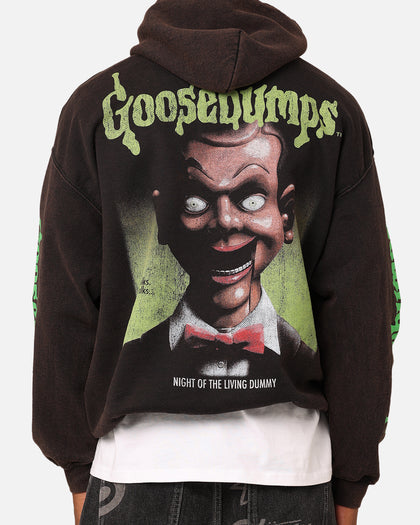 American Thrift X Goosebumps Living Dummy Hoodie Washed Charcoal