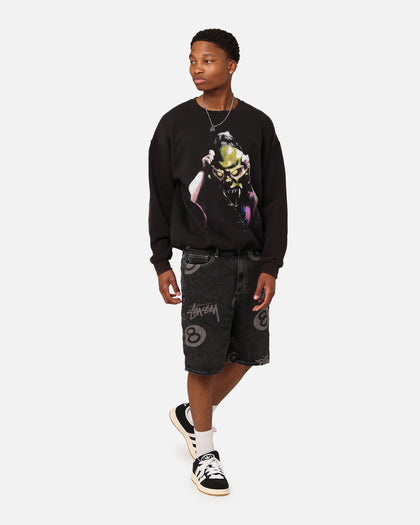 American Thrift X Goosebumps The Haunted Mask Crewneck Black Wash
