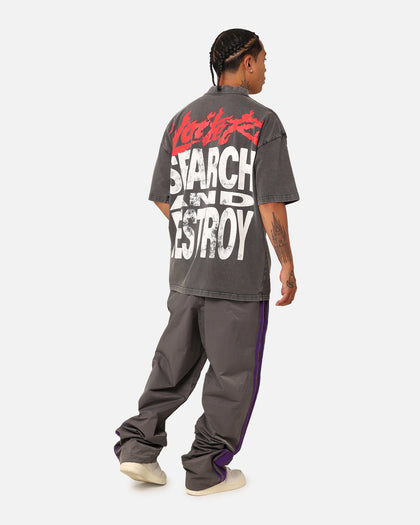 Loiter Search And Destroy Oversized T-Shirt Charcoal Grey