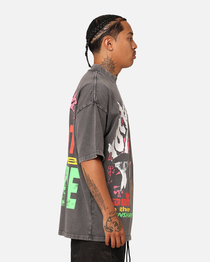Loiter Summer Roots Oversized T-Shirt Charcoal Grey