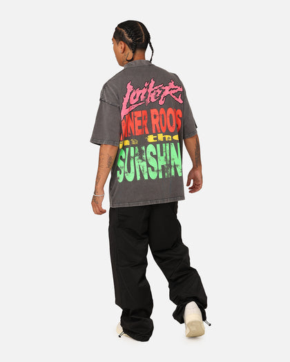 Loiter Summer Roots Oversized T-Shirt Charcoal Grey
