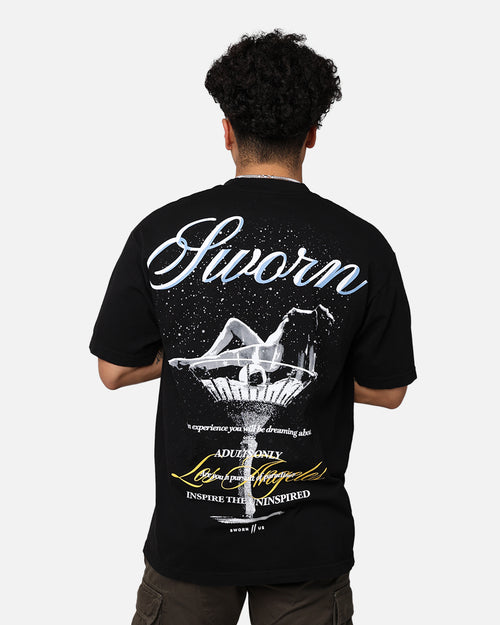 Sworn To Us Martini T-Shirt Black