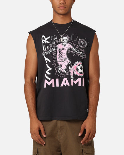 Mitchell & Ness Inter Miami CF Flame Muscle T-Shirt Black