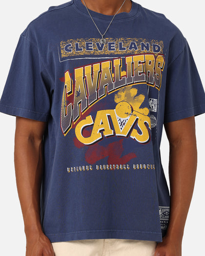 Mitchell & Ness Cleveland Cavaliers Brush Off 2.0 T-Shirt Navy