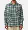Raised By Wolves Plaid Flannel Shirt Eucalyptus