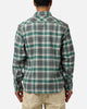 Raised By Wolves Plaid Flannel Shirt Eucalyptus