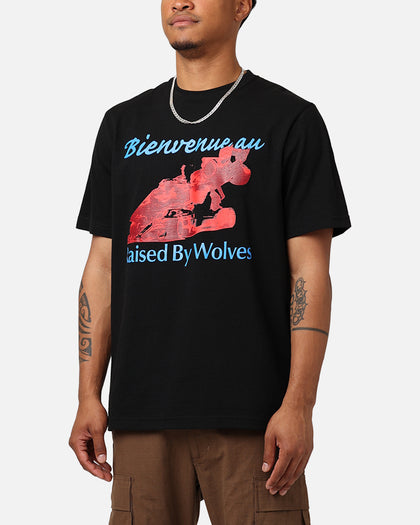 Raised By Wolves Welcome T-Shirt Black
